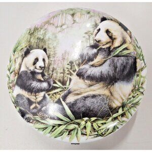 Vintage Panda Trinket box Styled after R Limoges Giant Panda Endangered Species